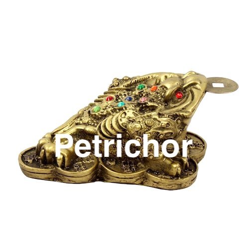 Fengshui Gold Money 3 Legged Frog With Coin for Home/Office Decor