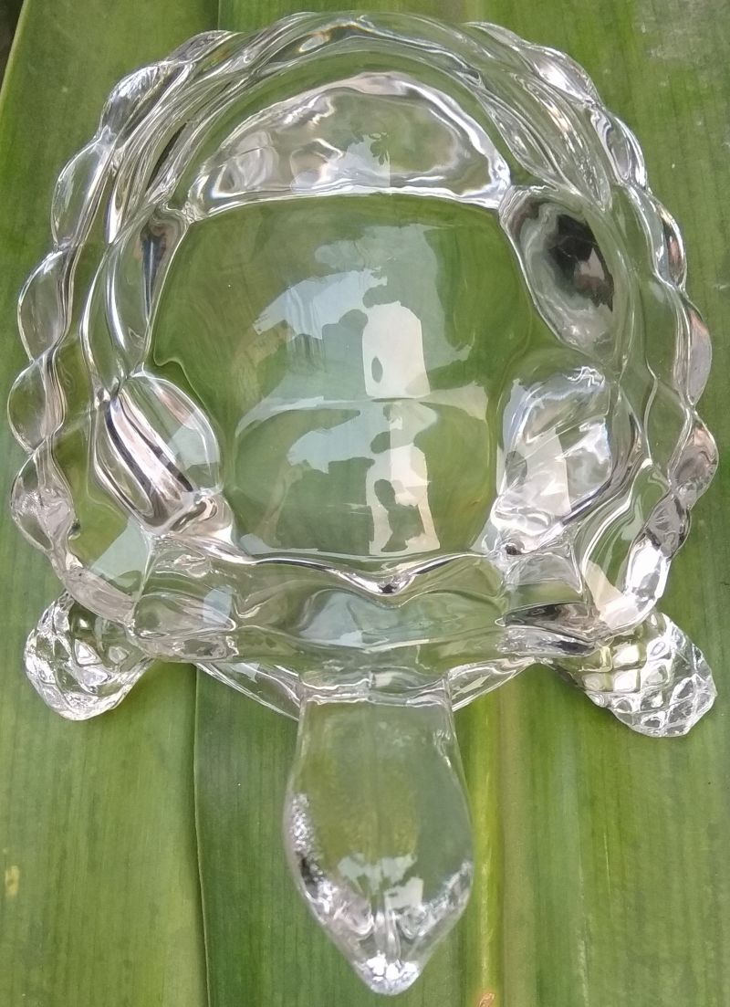 Fengshui Vastu Original Clear Crystal Turtle for Peace & Prosperity
