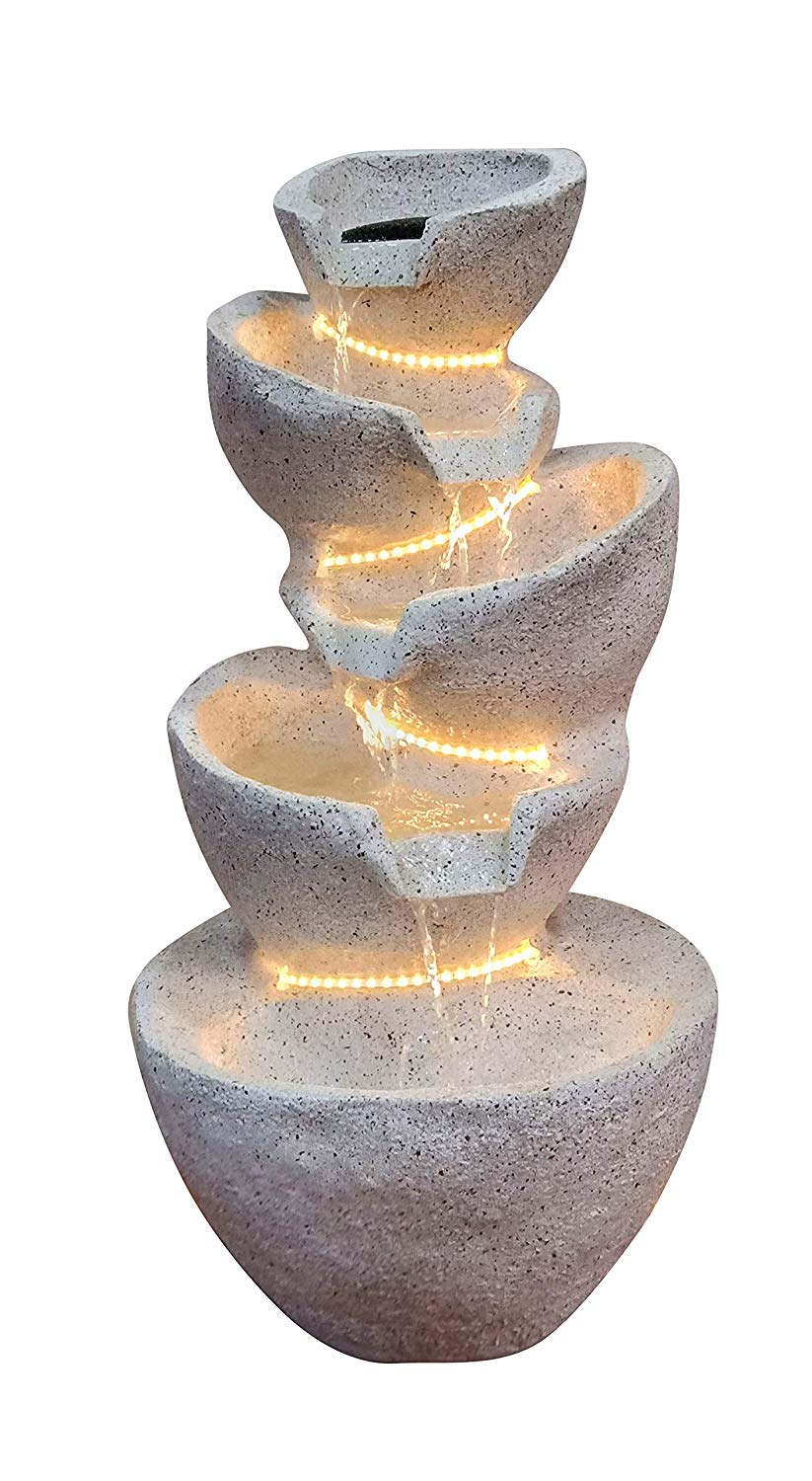 Diya Fountain Elegant Premium Indoor Large Water Fountain (75 x 40 x 40 cm) premium waterfall office gifting made in india