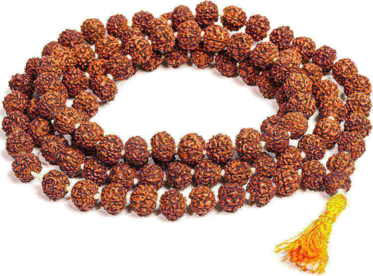 5 Mukhi Rudraksha Mala – 108 Beads | Lab Certified | For Japa & Daily Wear