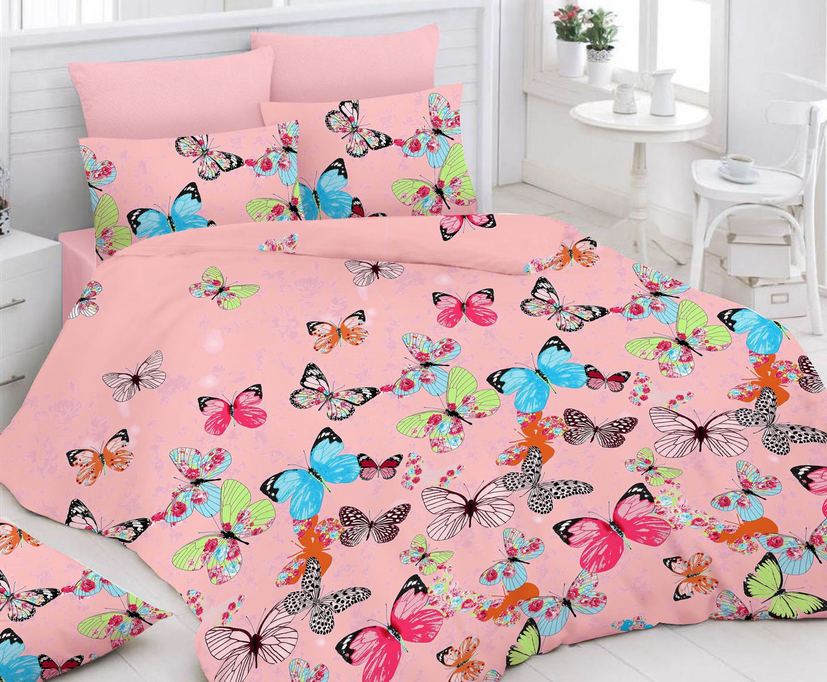 Buy Queen Size Double Bedsheet set with 2 Pillow Covers