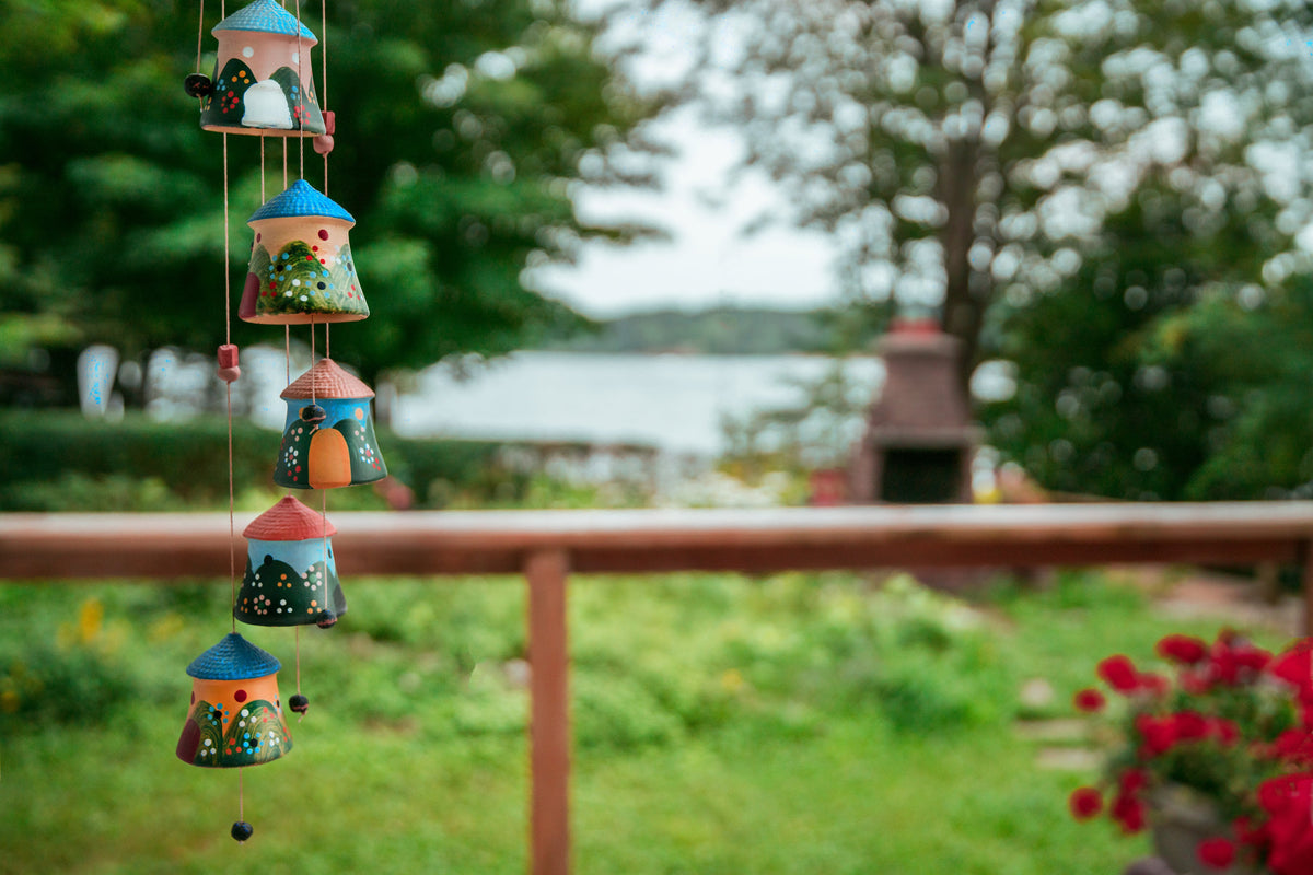 Hanging Decor Windchimes evil eye crystals
