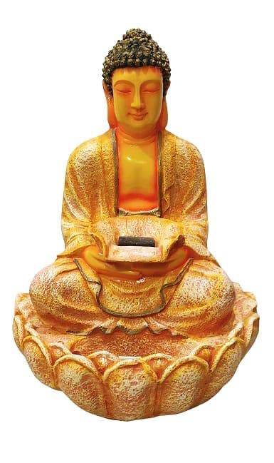 Gautam Buddha Large Water Fountain for Home Decoration and Gifting (Golden, Height: 90 cm)