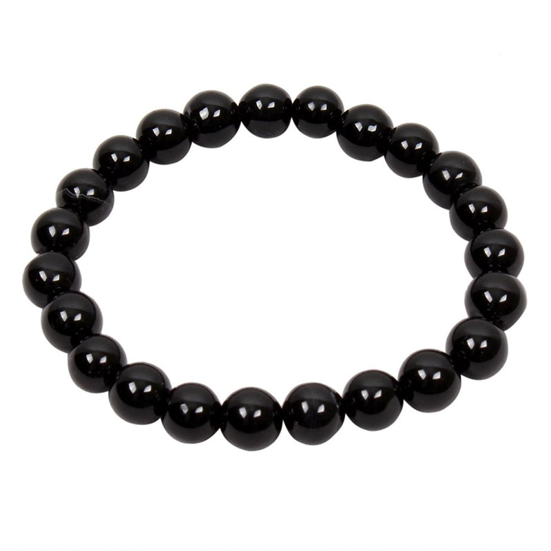 Black Agate Bead Bracelet – A&G Rock