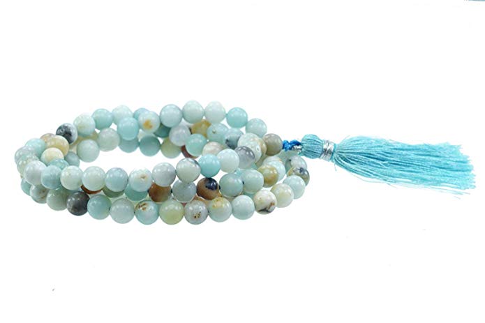 Amazonite Multi Stone Chain 8 mm for Meditation, Protection, Necklace for Unisex
