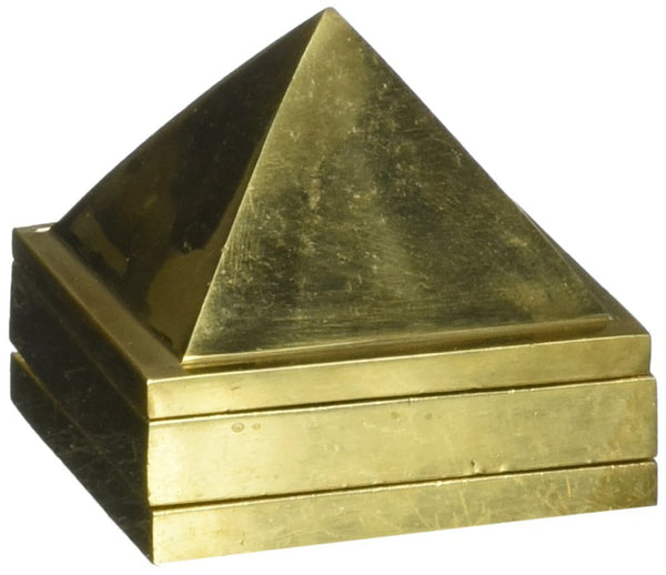 Buy Vastu Pyramid (Multi-Layered): 91 Pyramids Engraved inside - Brass