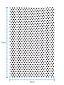 6 Pc Cotton Cloth Napkin 19 inches by 27 inches for Kitchen Modern Design Dinner Napkin, 100% Cotton Soft Durable Napkins Towel (Black Polka on White, Set of 6) (White - Black Polka, 6)