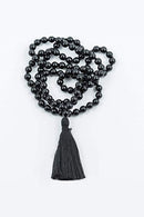 Buy Black Onyx Multi Stone Chain 8 mm for Meditation, Protection, Necklace for Unisex Worldwide shipping