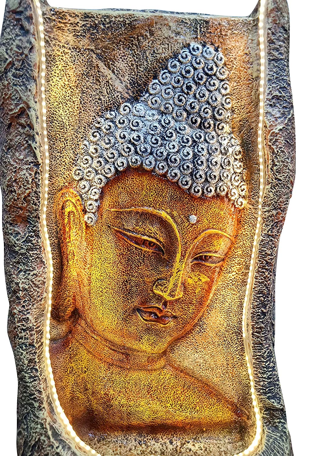 Buddha Fountain Elegant Premium Indoor Water Fountain (40 x 40 x 75 cm)