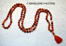 Carnelian Stone Chain 8 mm for Meditation, Protection, Necklace for Unisex