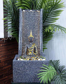 Water Fountain with Lord Buddha Statue for Home/Office/Puja Room/House Warming Gift/Living Room/Hall/Terrace(Black)