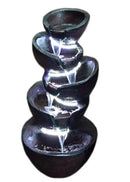 Diya Fountain Elegant Premium Indoor Large Water Fountain (75 x 40 x 40 cm, Black) premium waterfall office gifting made in india